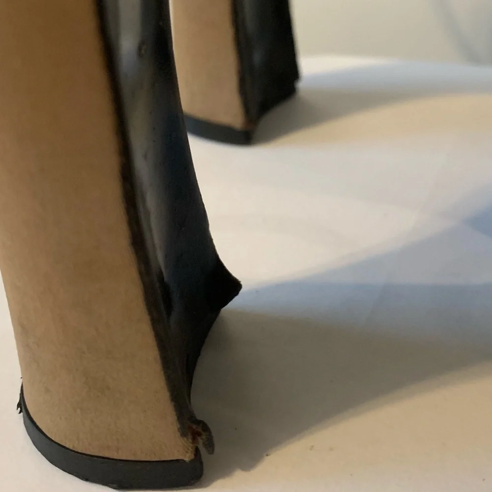 Y2K Nathalie M by Charles David Leather Suede Cut Out 3D Floral Heels Beige 6